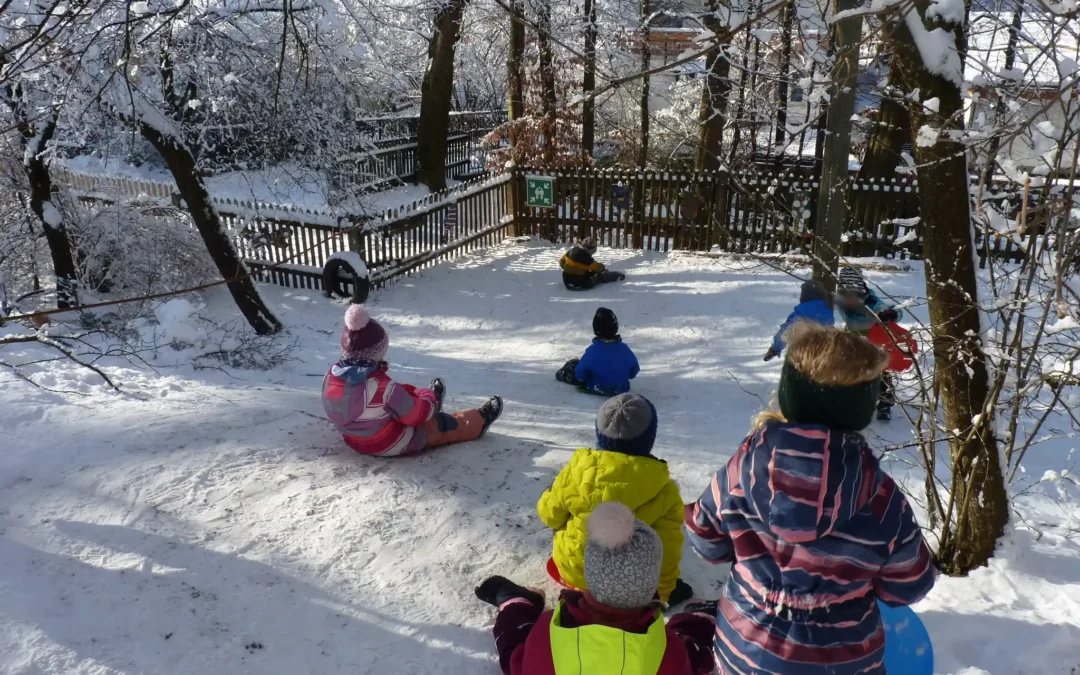 Wir freuen uns über den Winter!