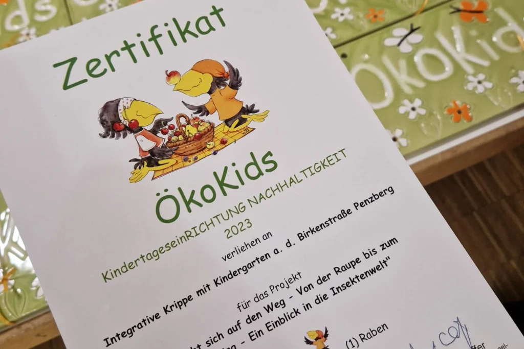 Kinderhaus-Penzberg_Kinderhilfe-Oberland_Ökokids-Urkunde