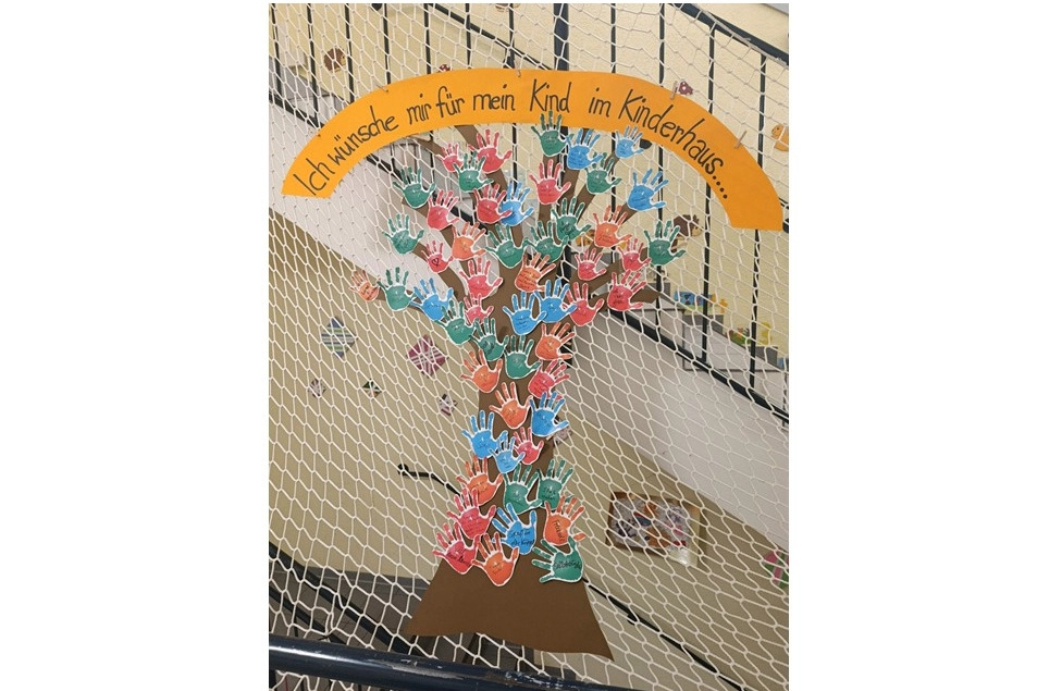 Eltern-Wünschebaum im Kinderhaus Peiting